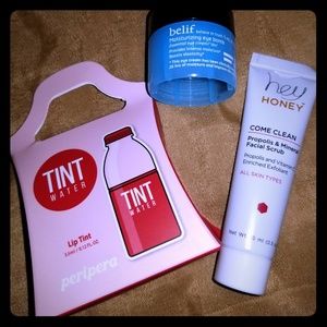 Facial Scrub Lip Tint Eye Bomb Combo